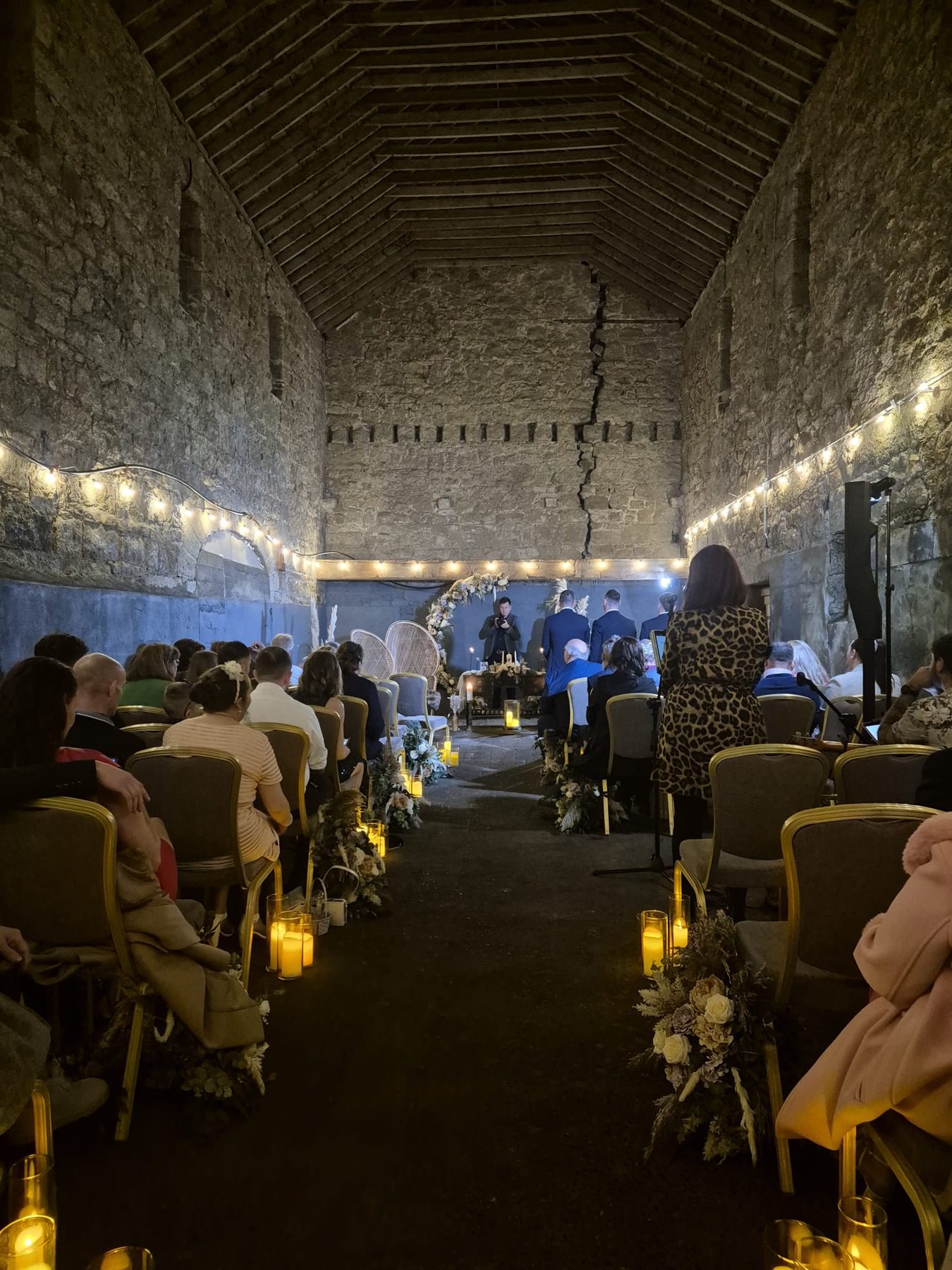 A ceremony room and a table waiting