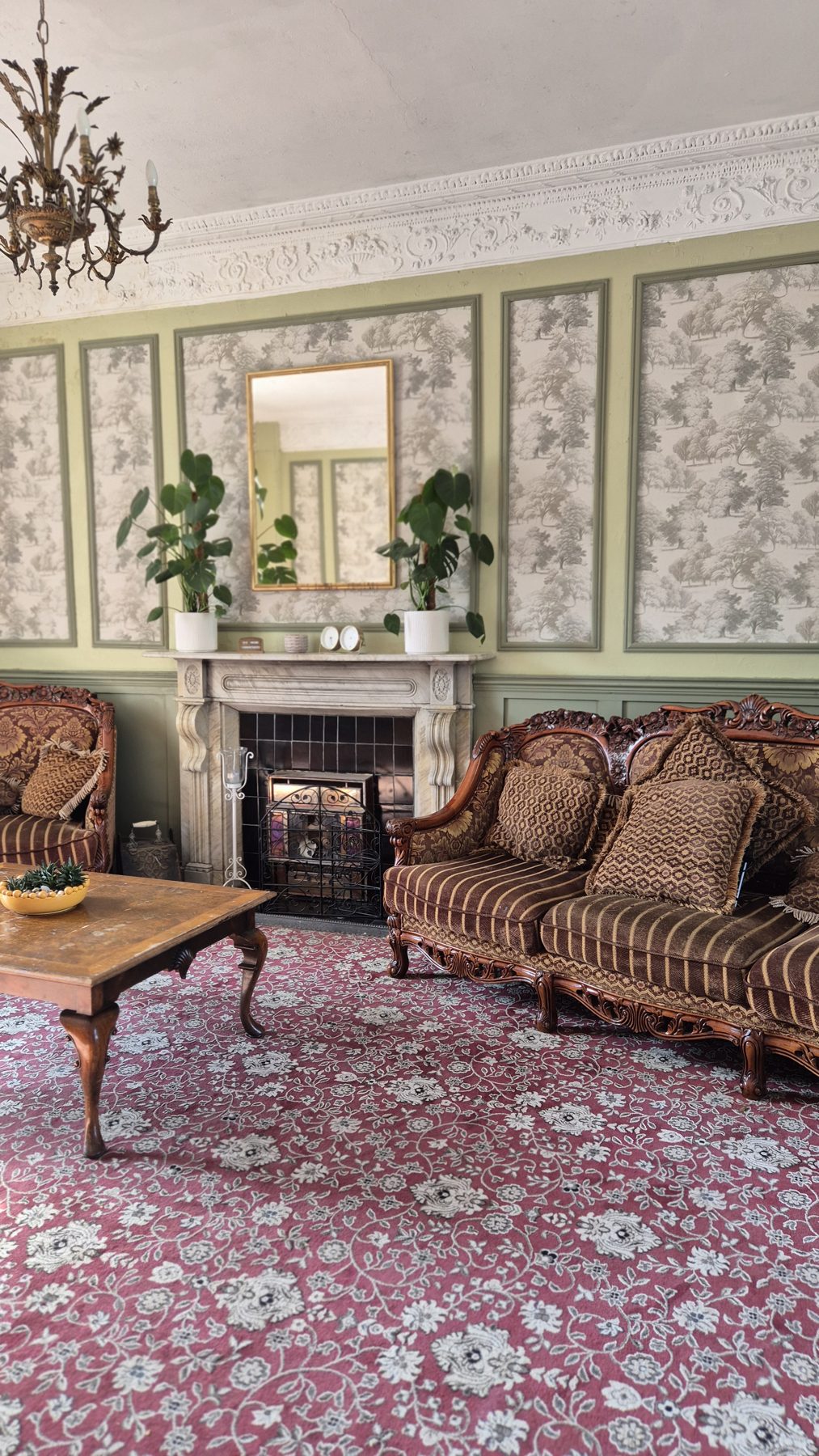 The stair hall at Kyle Park Estate